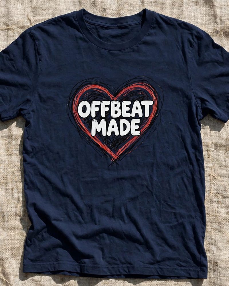 OFFBEAT Tee Hand Drawn Heart