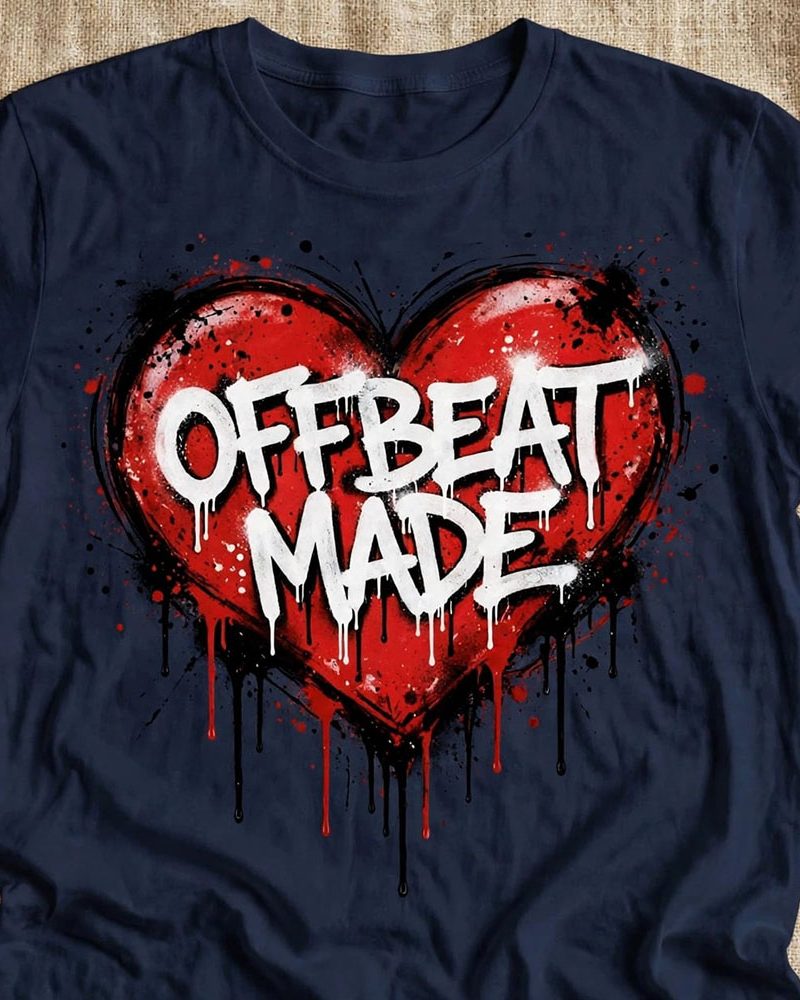 OFFBEAT Tee Splashed Heart