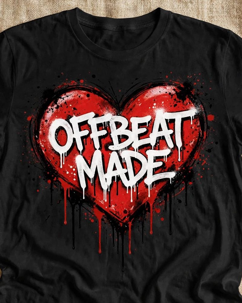 OFFBEAT Tee Splashed Heart